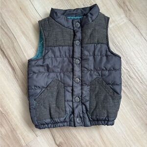 OshKosh B'gosh Blue and Gray Quilted Vest